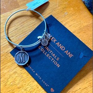 Alex and Ani initial bracelet M